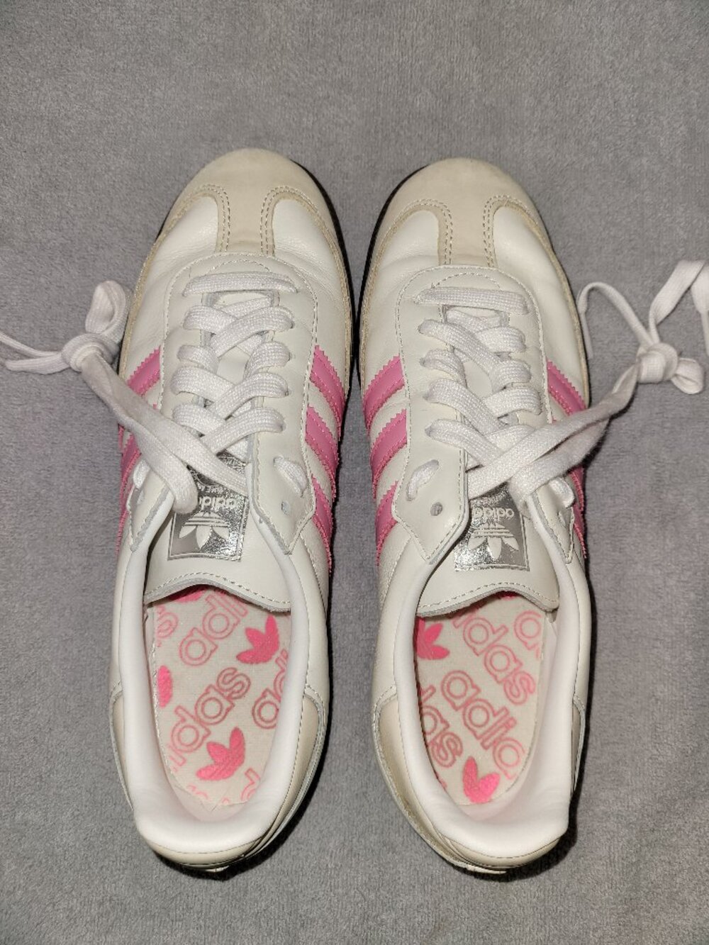 Adidas Samba OG Women’s Size 7.5 US Lucid Pink/Cloud White Gum Shoes IG1962 - Picture 5 of 16
